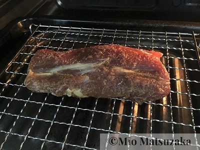 ヘルシオのレシピ 豚バラブロックを水で焼く前