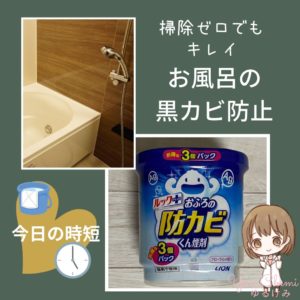 【お風呂の黒カビ防止】置くだけでカンタン「防カビくん煙剤」が便利