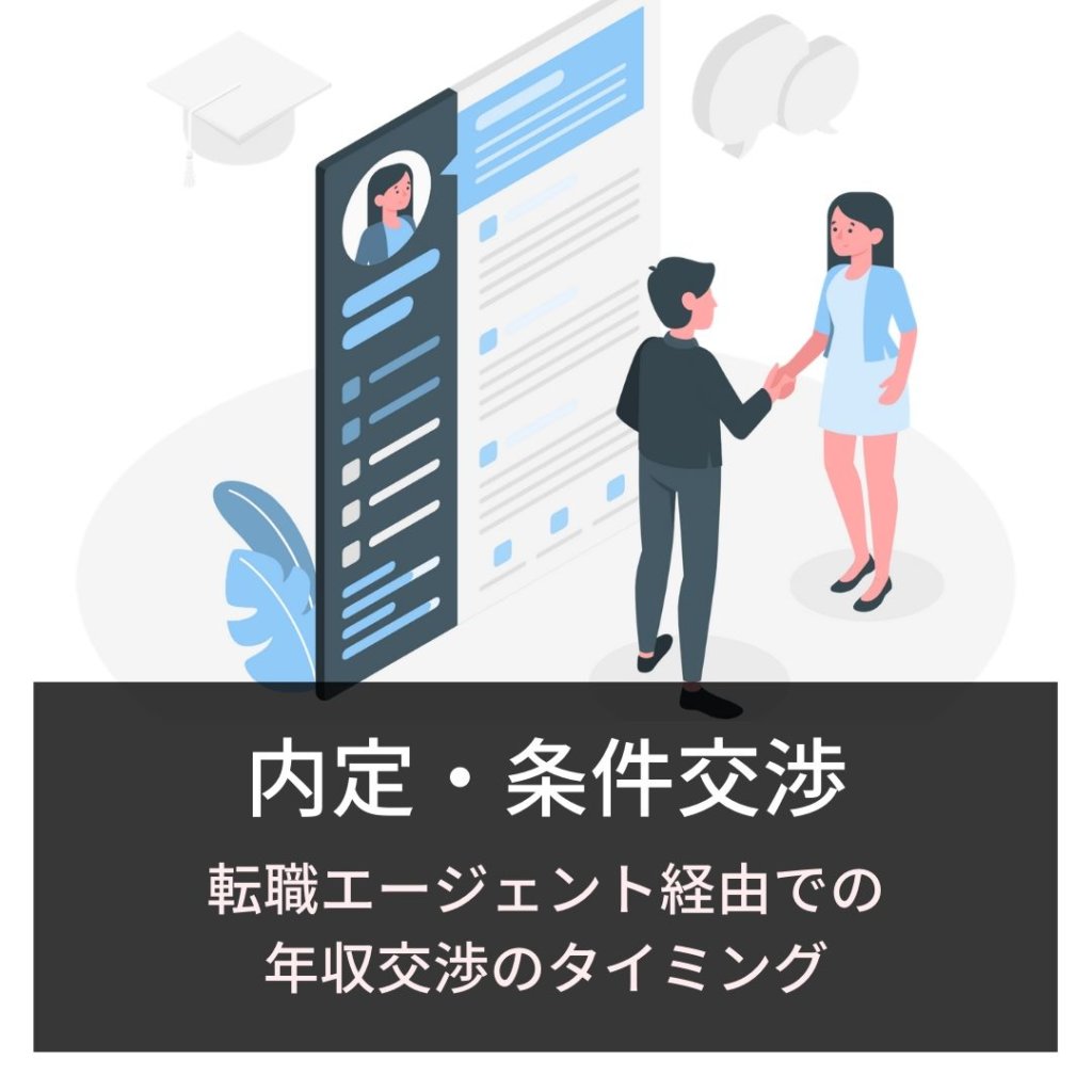 内定・条件交渉：転職エージェント経由での 年収交渉のタイミング